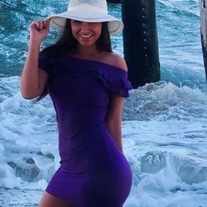 Purple beach dress